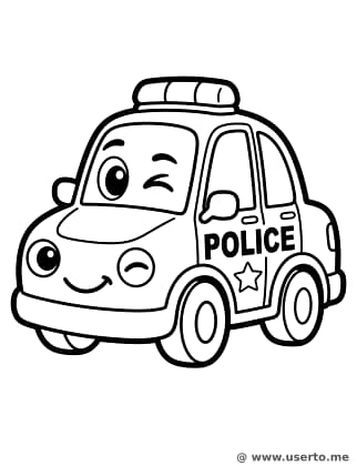 Winking Little Police Car