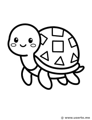 Mosaikpanzer der kleinen Schildkröte