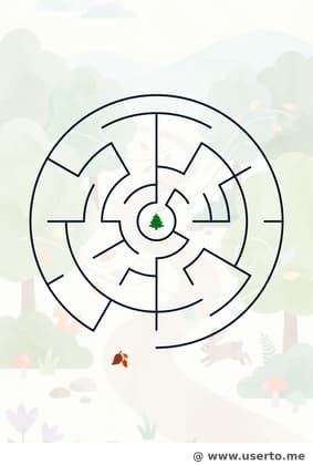 Wirbeln durch den Wald