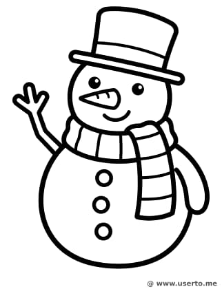 다정한 겨울 눈사람