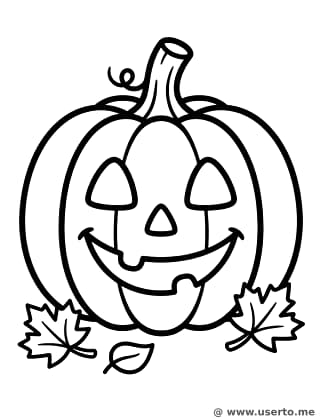 Simpática Calabaza de Halloween