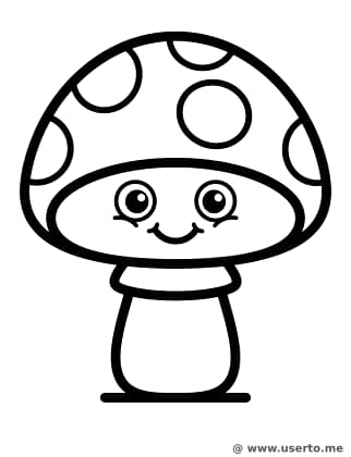 웃는 꼬마 버섯