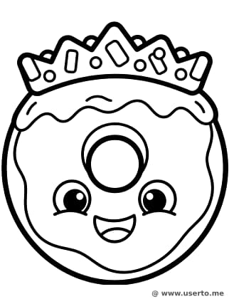 Kichernder Erdbeer-Donut