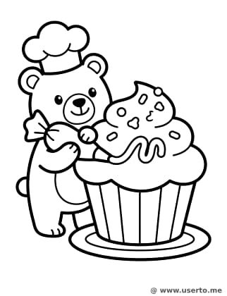 행복한 요리사 곰돌이