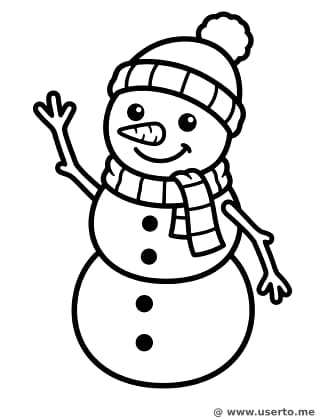 El Muñeco de Nieve que Saluda