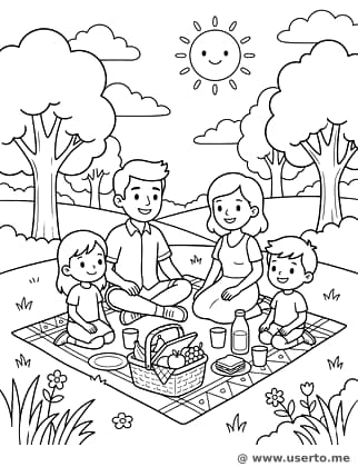 Sunny Family Picnic