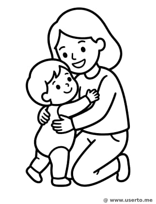 Große, warme Umarmung