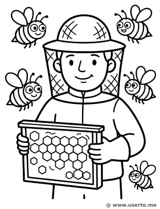 Die Ernte des glücklichen Imkers