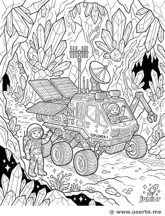 크리스탈 동굴 우주 탐사선