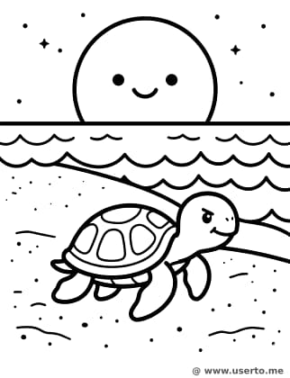 Die mutige Reise der kleinen Schildkröte