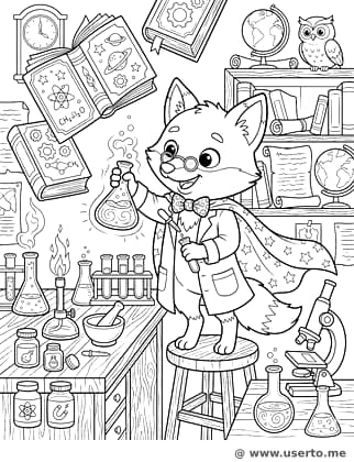 The Alchemist Fox's Library