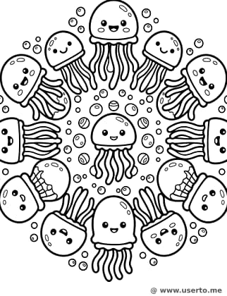 Dancing Jellyfish Sea Swirl