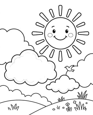 활짝 웃는 해님