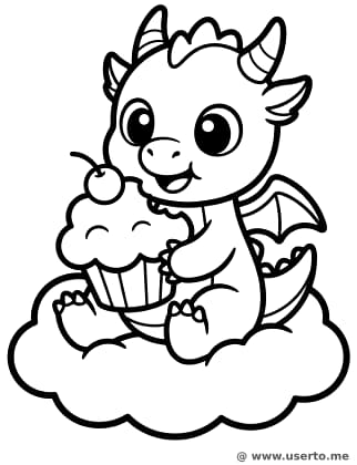 The Dragon's Cloud Cupcake