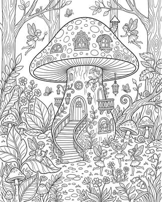 Mushroom Fairy House