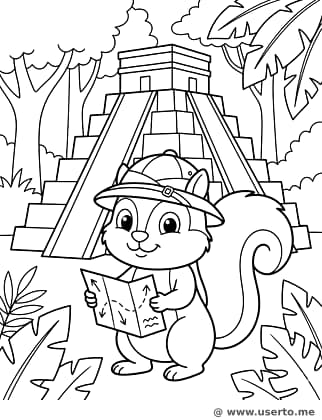 Squirrel Explorer at the Pyramid