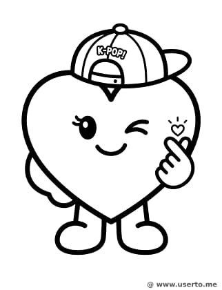 Stylish Heart Mascot