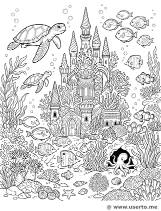 Magical Underwater Coral Castle