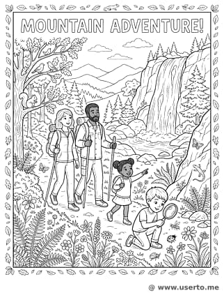 Descoberta na trilha da montanha