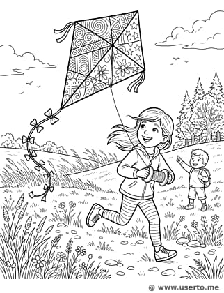 Soltando pipa num dia de vento