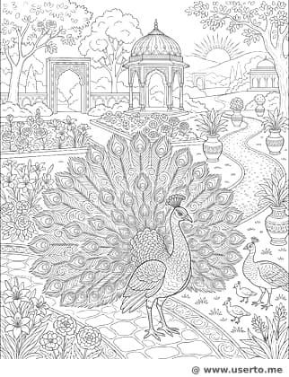 El magnífico pavo real