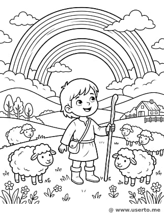 Rainbow Shepherd's Surprise