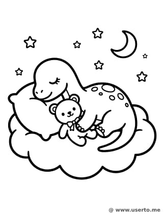 Baby Dino's Cloud Nap