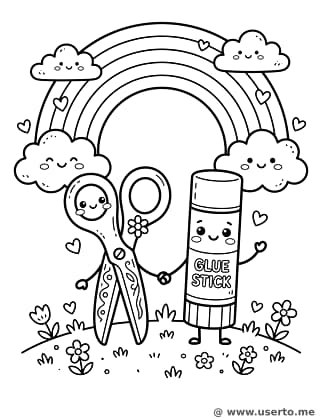 무지개 아래 단짝