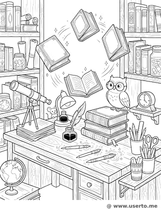 The Enchanted Study Desk