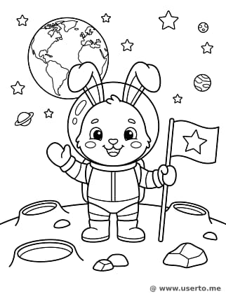 Astronaut Bunny Friend