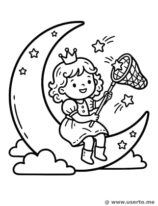 Crescent Moon Fisher Princess