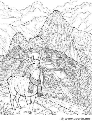 Llama Journey at Machu Picchu