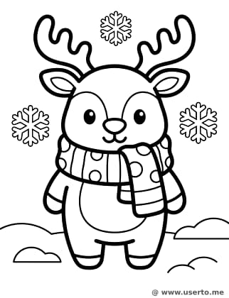 O cachecol aconchegante da rena