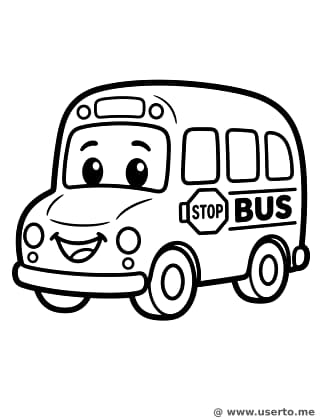 웃는 아기 스쿨버스