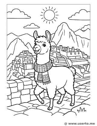 A Lhama Aventureira em Machu Picchu