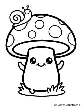 Mushroom and Snail Friend