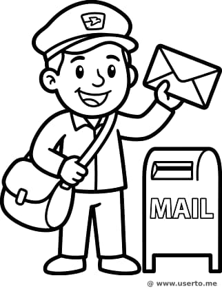 Cheerful Mail Carrier