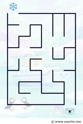 Schneeflockes arktische Sternenfahrt