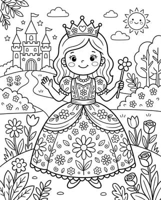 꽃의 숲속 공주님