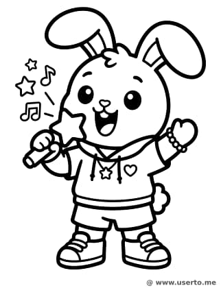 노래하는 아기 토끼