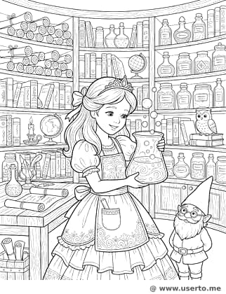Alchemisten-Prinzessin der Bibliothek