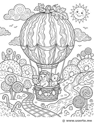 O Grande Voo do Balão de Frutas