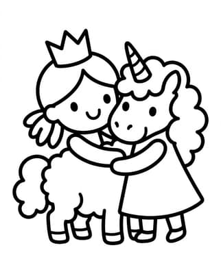 Little Princess & Fluffy Unicorn