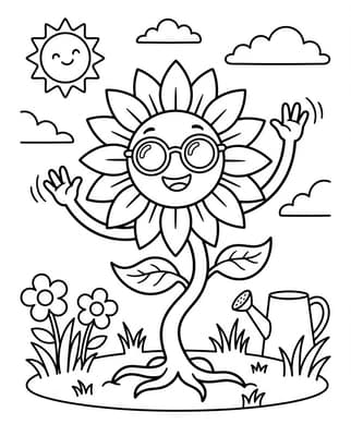 춤추는 멋쟁이 해바라기