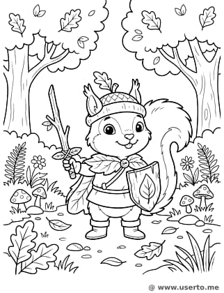 Brave Squirrel Knight