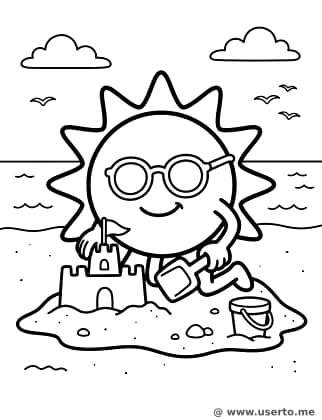 Smiling Sun's Summer Beach Day