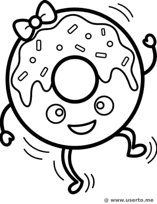 Der freudige Donut-Tanz