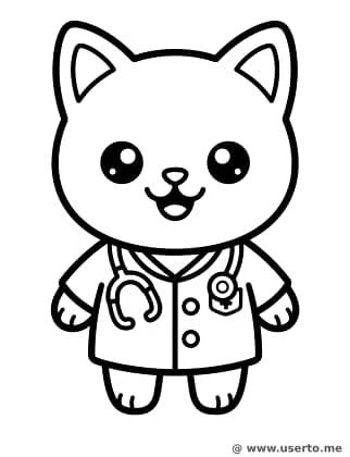 아기 의사 고양이