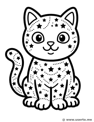 Starry Constellation Cat