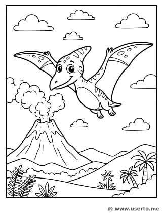 El Vuelo del Pterodáctilo al Volcán